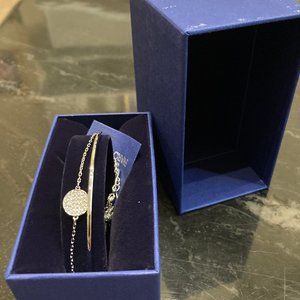 NIB Swarovski Platinum Rhodium Ginger Bracelet